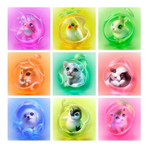 5D DIY Diamond Painting Pictures Of Cute Animals Square Diamond Embroidery Mosaic Kit Cross Stitch Set Decoration