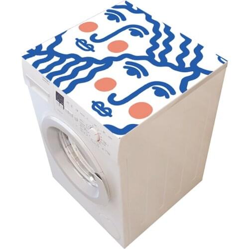 Refrigerator Roller Washing Machine Cover Cloth PVC Wave Wheel Dustproof Cloth Cover Waterproof and Sun Protection Cover Mat