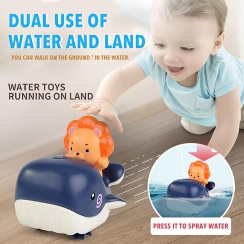 Baby Bathing Toy Kids Whale Spray Water Floating Toys Bathroom Sprinkling Shower Swimming Water Toys Kids Gift