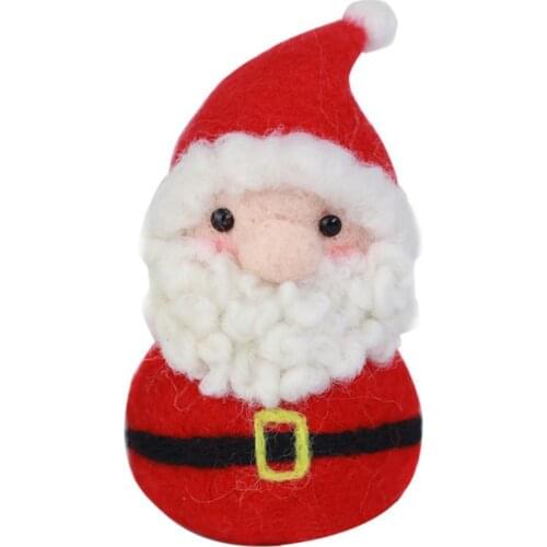 DIY Handmade Santa Claus Christmas Tree Snowman Shape Material Kit Xmas Decor