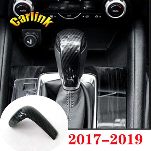 For Mazda 2 3 6 CX-3 CX3 CX-5 CX5 CX-9 CX9 2017-2019 Gear Box Sport Style Gear Head Shift Frame Cover Trim Stickers accessories