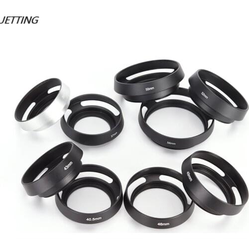 Hot Sale Black Metal Camera Lens Hood For FOR Leica Canon Nikon Lens 37 39 40.5 43 46 49 52 55 58 62 67 Mm
