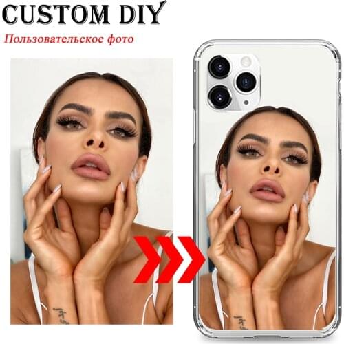 Custom DIY Personalized Phone Case For iPhone 6s 7 8 11 12 Mini Plus Pro X XS Max XR SE Cover Customized Logo Name Photo Cases