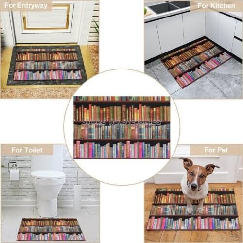 Jane Austen Antique Books British Antique Books Doormat Printed Carpet Entrance Bathroom/Living Room/Bedroom Floor Mat Jane Aust