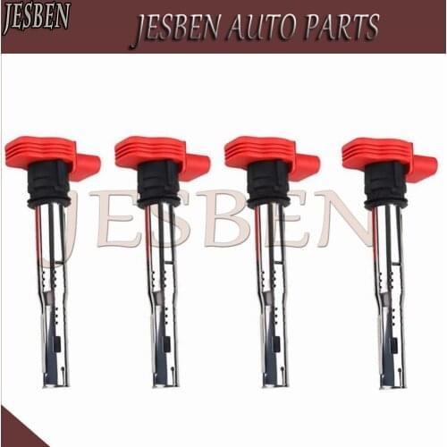 4PCS/LOT Ignition Coil For VW Jetta Golf GTI GLI Passat Tiguan CC Touareg A3 A4 A5 A6 A7 A8 TT Q3 Q5 R8 06E905115E 07K905715F