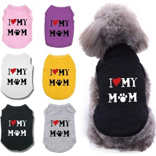 Summer Pets tshirt Dog Clothes Pet Dog Vest Cotton T Shirt Small Medium Dogs Shirt French Bulldog Chihuahua Breathable Clothing