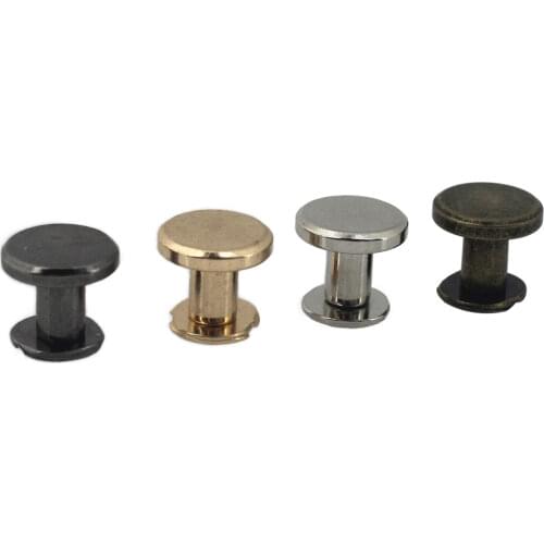 10pcs Metal Binding Chicago Screws Nails Studs Rivets For Photo Album Desk calendar menu Leather Craft Belt Wallet Fasteners