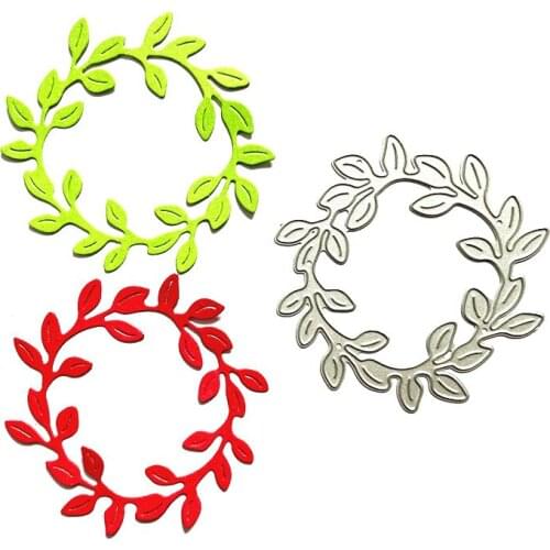 Flower leaf leaves wreath decoration Metal Cutting Dies DIY Scrapbook Paper Cards Embosse Craft Die Cut handmade craft