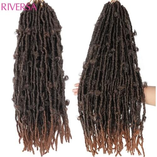 Soft Butterfly Locs Crochet Hair Colored Braids Dreadlocks Extention Hair Accessoires cheveux Prestretched Braiding Hair Top Loc