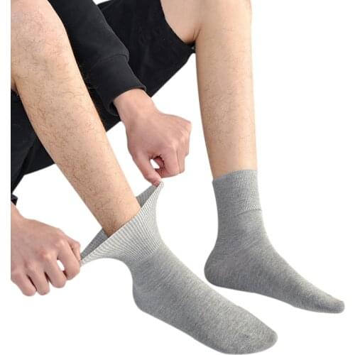 Diabetic Socks for Diabetics Hypertensive Patients Prevent Varicose Veins Loose Mouth Sock Bamboo Cotton Material Unisex 0043
