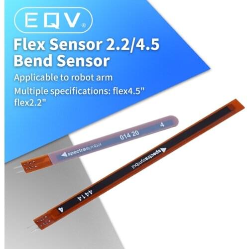 Official Flex Sensor 2.2 inch Bend Flex Sensor for Robotic hand Electronic gloves Flex2.2 flex4.5 Flex Sensor 4.5