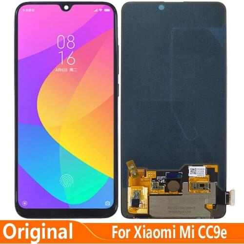 Original AMOLED 6.01"For Xiaomi Mi CC9E LCD Display Screen Touch Digitizer Assembly Replacement