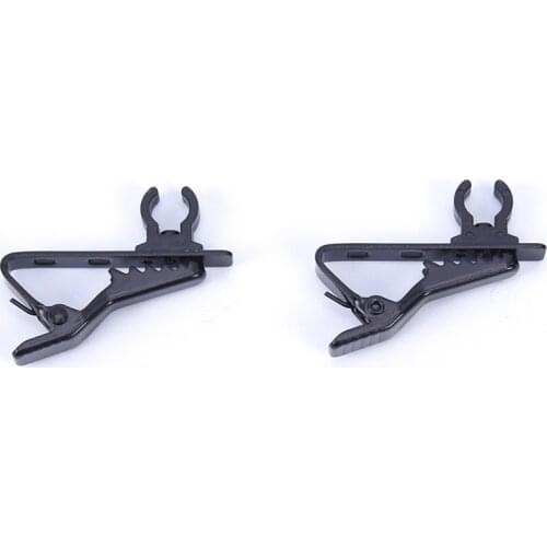 Mini Portable 6mm Microphone Lapel Tie Clip For Lapel 2pcs/set