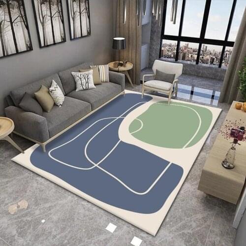 Abstract Geometric Beside Table Carpets for Living room Bedroom Big Area Rugs Room Carpet Modern Floor Mats Parlor Home Decor