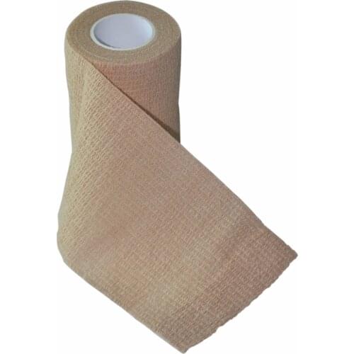 24 Pcs/Lot 7.5cm x 4.5m Self Adhesive Elastic Nonwoven Cohesive Bandage Adherent Wrap Skin Color Tape
