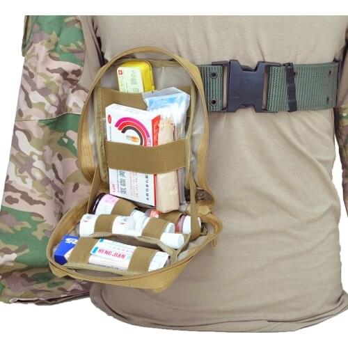 Tracking FAST Outdoor Tactical Medical Bags MOLLE Tactical Medical Pouch EDC Survival Emergency First Aid Bags