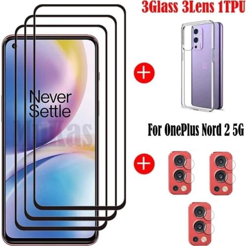 Full Glue Glass For Oneplus Nord 2 Screen Protector Tempered Glass For Oneplus Nord 2 5G Protective Film For Oneplus Nord 2 5G