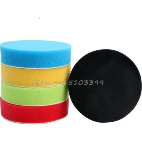 5Pcs/set 5 inch Flat Sponge Buffing Pad Polishing Pad Kit Car Polisher G08 Whosale&DropShip