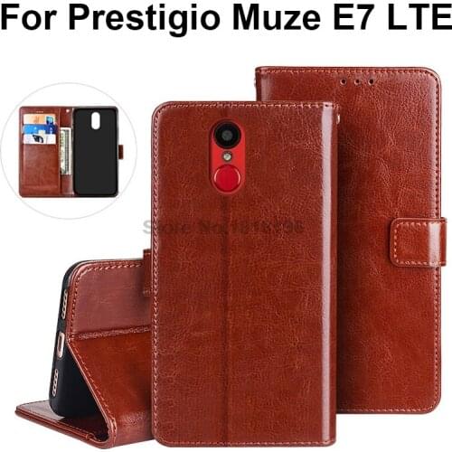 Free Shipping Prestigio Muze E7 LTE Silicone Case Cover Luxury PU Leather Phone Case For Prestigio Muze E7 LTE Flip Case Wallet