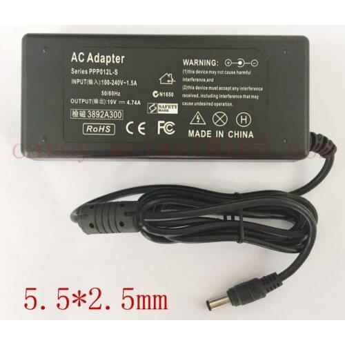 AC Power Supply 19V 4.74A Notebook Adapter Charger For asus A46C M50 X43B A8J K52 U1 U3 S5 W3 W7 Z3 For Toshiba/HP Laptop