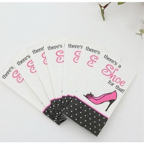 Casamento 10Pcs 3-Layer Theres A Shoe For That! Wedding Paper Napkins For Decoupage Birthday Party Decoration Boda Supplies
