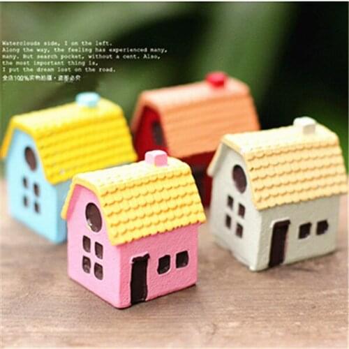 G05-X5010 children baby gift Toy 1:12 Dollhouse mini Furniture Miniature rement Colored fairy tale house 1pcs