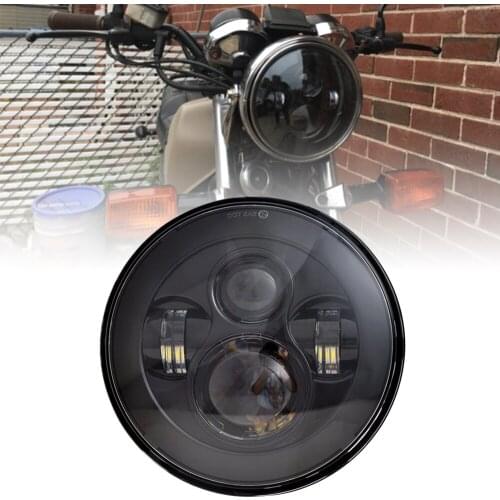 7" Inch LED Motorcycle Halo Headlight Universal Moto H4 Headlamp for Touring Ultra Classic Electra Street Glide Yamaha Honda