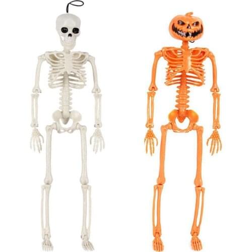 Halloween Pumpkin Skeleton Simulation Toy Anatomy Human Bone Decoration Secret Chamber Haunted House Props Teaching Tools