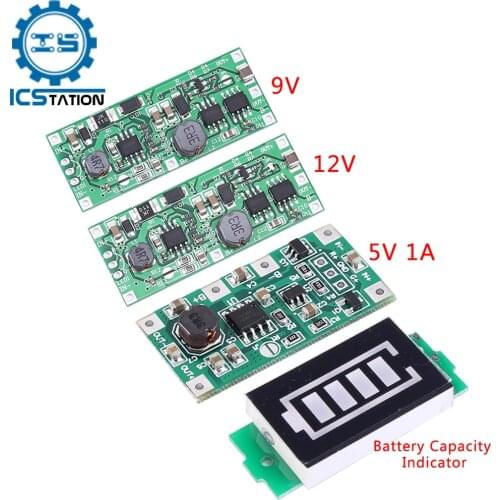 1S 2S 3S 4S 6S 7S Battery Capacity Indicator 5V 9V 12V Lithium Battery 18650 Charger Module PCB BMS Protection Power Supply