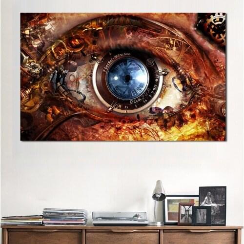 JQHYART Oil Painting Abstract Eyes Home Decor Picture Wall Pictures For Living Room No Frame Canvas Art
