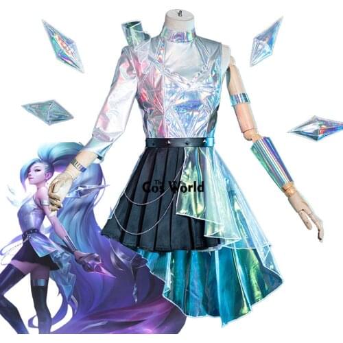 LOL KDA ALL OUT Seraphine Superstar Dress Uniform Outfit Games Cosplay Costumes