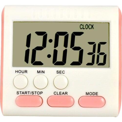 Magnetic Wall Large Digital LCD Kitchen Egg Cooking Time Timer School Count Down Up 24 Hours Shower Study Sports Kit Alarm Clock