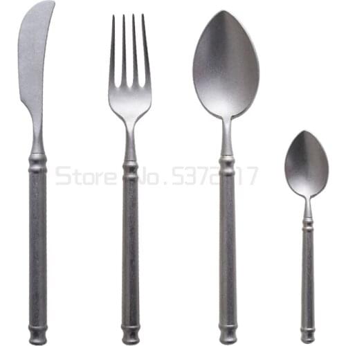 304 stainless steel cutlery set creative stainless steel Portugal European cutlery set of six upscale
