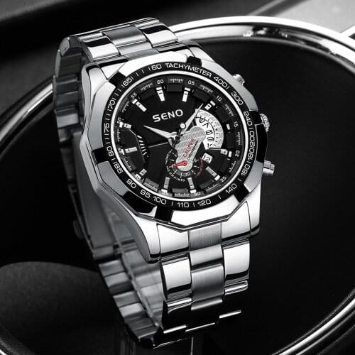 2021 new fashion mens watch stainless steel waterproof sports quartz watch Relogio Masculino luxury personality automatic Clock