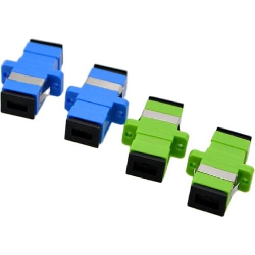 10PCS New SC/UPC/APC Single Mode Optical Fiber Connector Flange Head Coupler Square joint Adapter Special Free Shipping