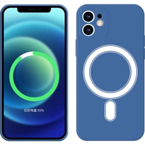 Suitable For IPhone 12mini 12 / 12pro 12pro Max Series New Liquid Silicone Magnetic Suction Mobile Phone Case Cover New 2020