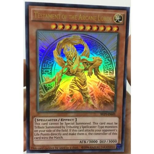 Yu Gi Oh Testament of The Arcane Lords 2006 Prize English DIY Toys Hobbies Hobby Collectibles Game Collection Anime Cards