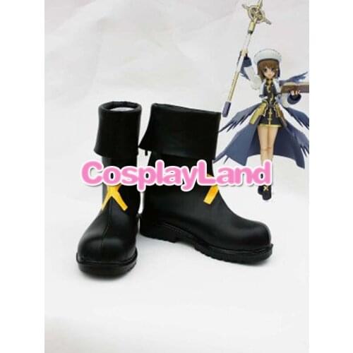 Customize Boots Magical Girl Lyrical Nanoha Cosplay Hayate Yagami Cosplay Boots Cosplay Costume Anime Party Shoes