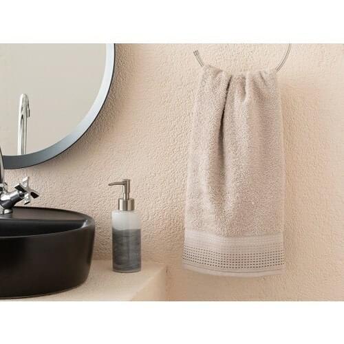 Stripe Light Beige 50x76 cm Face Towel