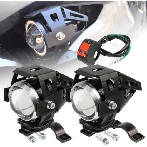 Universal Motorcycle LED Headlight Chip Motorbike Driving Spotlight For YAMAHA TDM 850 900 TDR250 XT1200Z/ZE XT660Z Super Tenere