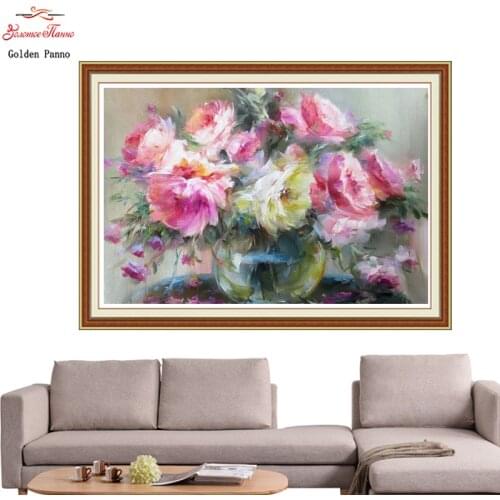 Needlework , DIY DMC 11CT printed Cross stitch, Sets For Embroidery kits, flower home Pattern Counted Cross-Stitching