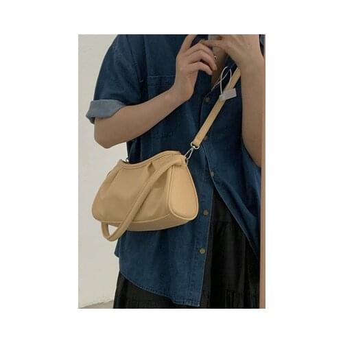 Women fashion pu leather small beige white black yellow crossbody bag for female nichi design summer mini shoulder bag