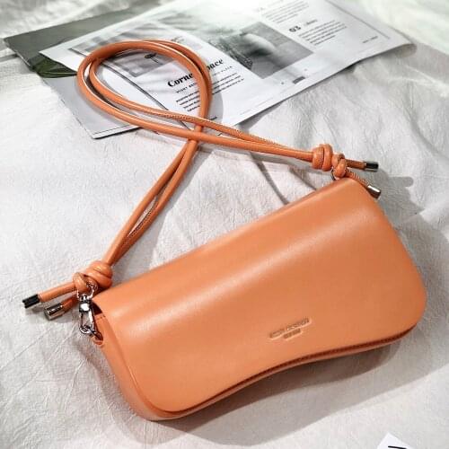 Vintage Baguette Crocodile Pattern Women Shoulder Bags Retro Split Leather Bags Solid Ladies Small Messenger Handbag Female