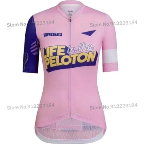 Pink Cycling Jersey Women Short Sleeve Mountain Bike Jersey Road Wear Clothing Roupa Ciclismo Feminina Life In The Peloton