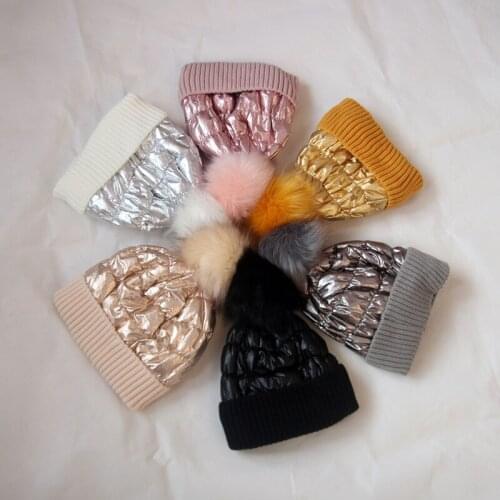 Women winter knitted warm fur ball earmuffs winter plus knitting thickened outdoor newsboy hat