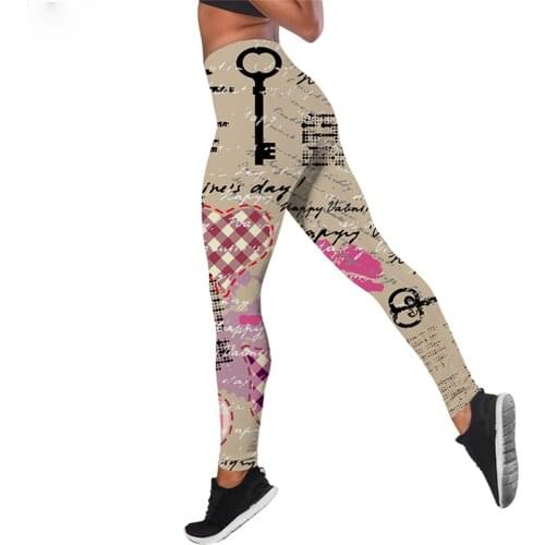 CLOOCL Women Leggings Vintage Newspaper Print High Waist Elasticity Legging 3D Fashion Trousers for Outdoor Fitness Female Pants