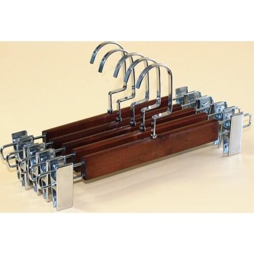 10pcs Adult Wood Hanger Vintage Wooden Hangers Clothes Store Hanger Pants Rack