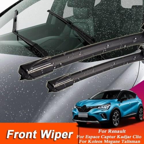 2pcs Car Wiper Blade Windscreen Wiper For Renault Kadjar Koleos Captur Megane Espace Clio Talisman Auto Rubber Wiper Accessories