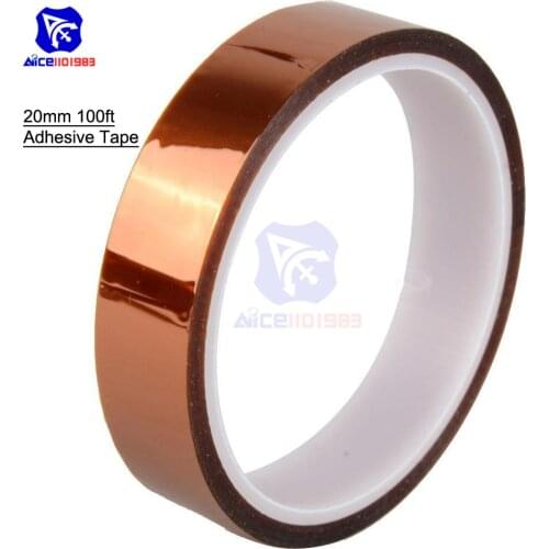 20mm 2cm X 30M 100ft Tape High Temperature Heat Resistant Polyimide