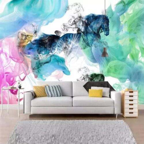 Wellyu Custom large-scale mural 3d wallpaper fashion home improvement success to success abstract art ink background wallpaper